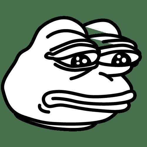 sad meme face frog