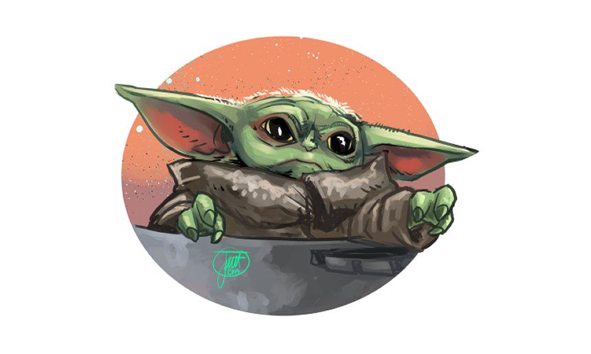 Baby Yoda Clip Art, Transparent Png, Baby Yoda, Cute Alien, Craft