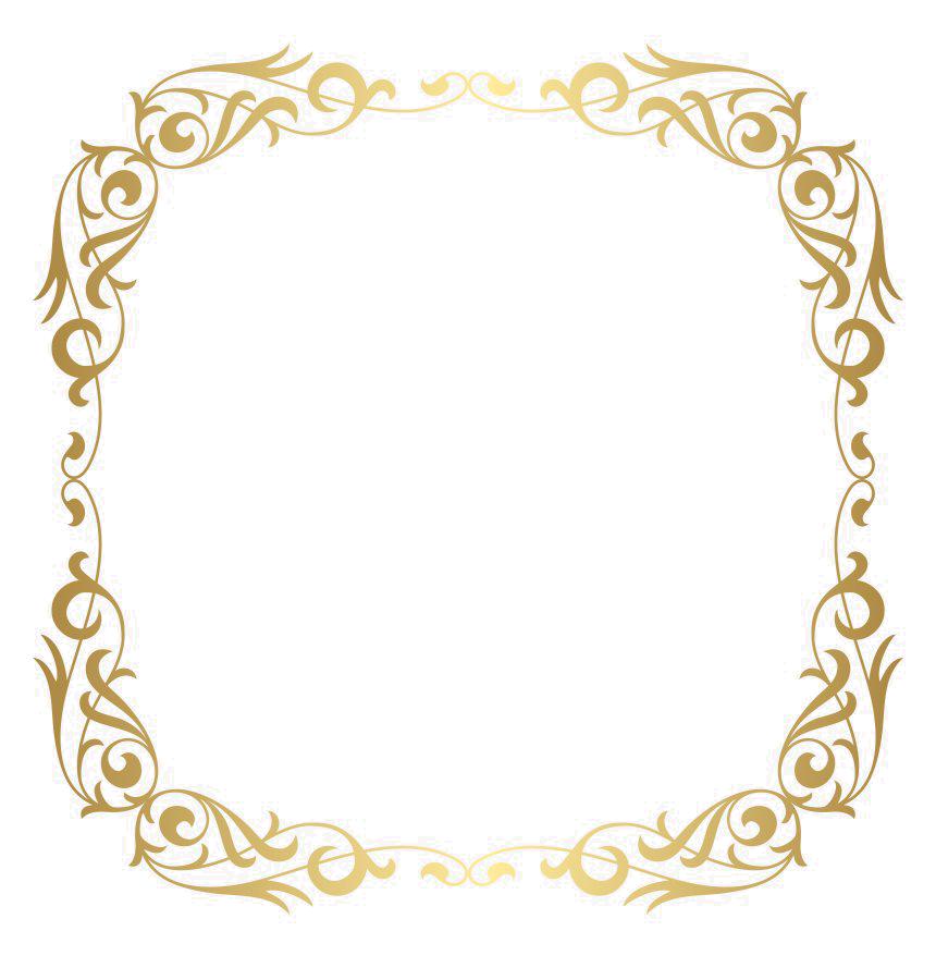 golden frame border png