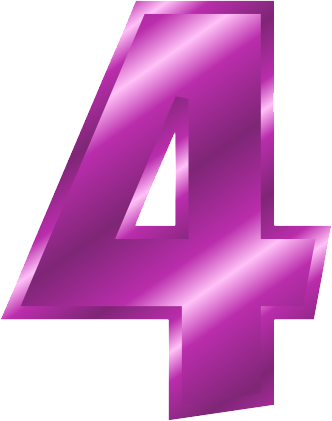 Number 4 PNG Image