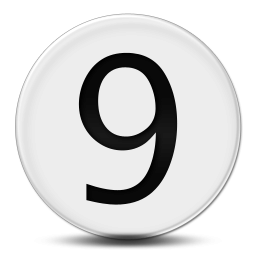 Number 9 PNG Image