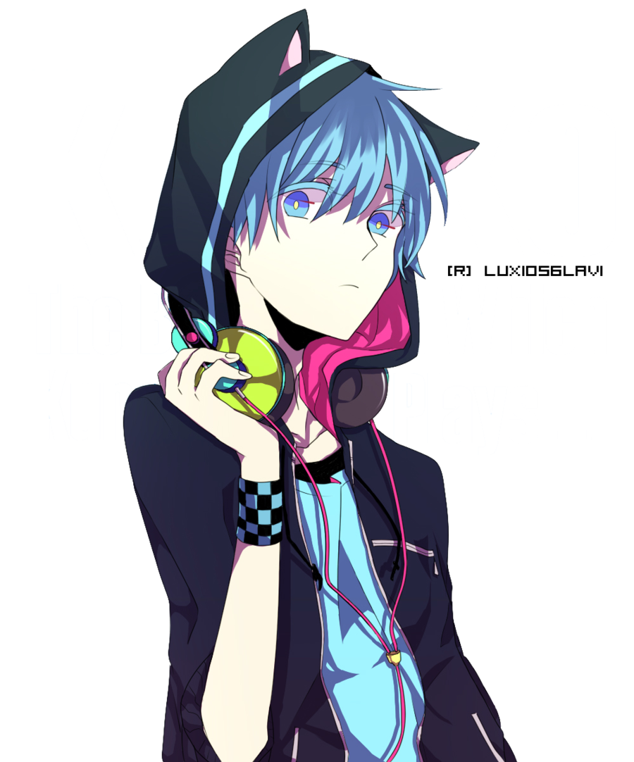 Anime Boy With Blue Hair, Boy, Anime, Blue PNG Transparent Clipart Image  and PSD File for Free Download