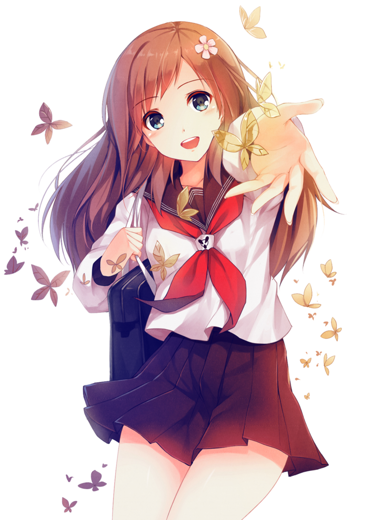 Anime Girl Transparent PNG Image