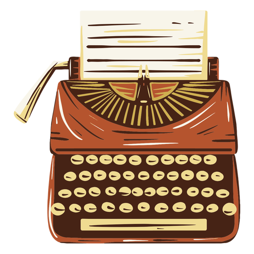 Antique Vector Typewriter Free Download PNG HQ PNG Image