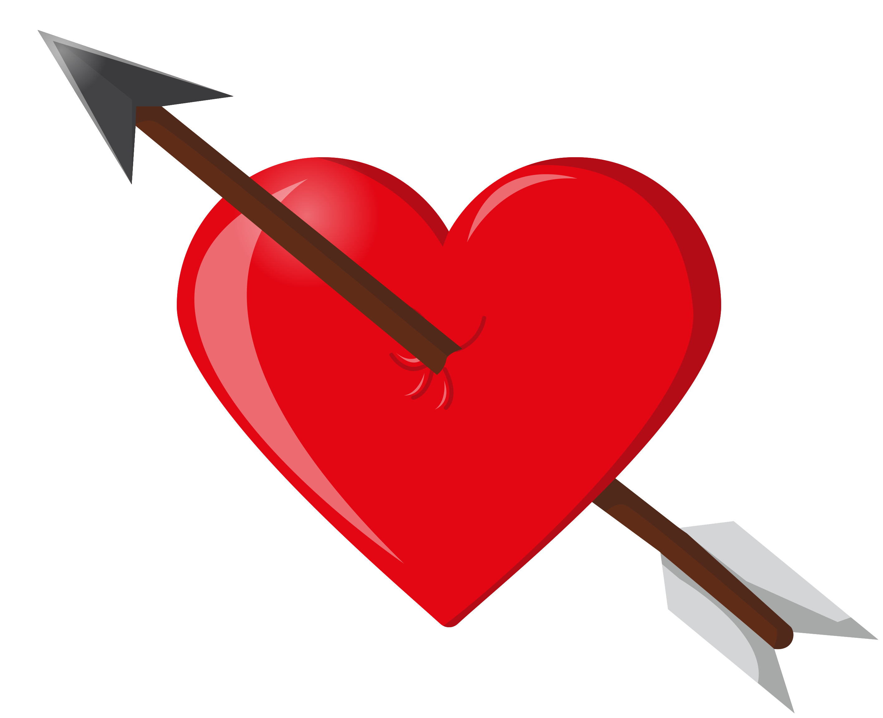 Heart Arrow Red PNG Download Free PNG Image
