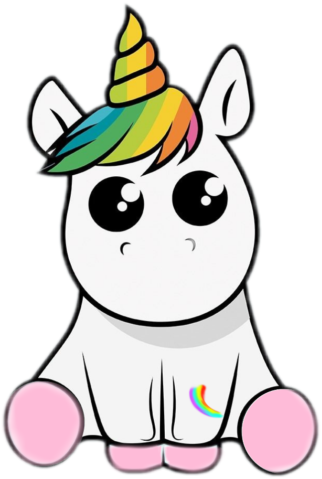 Sticker Decal Facial Unicorn White Expression PNG Image