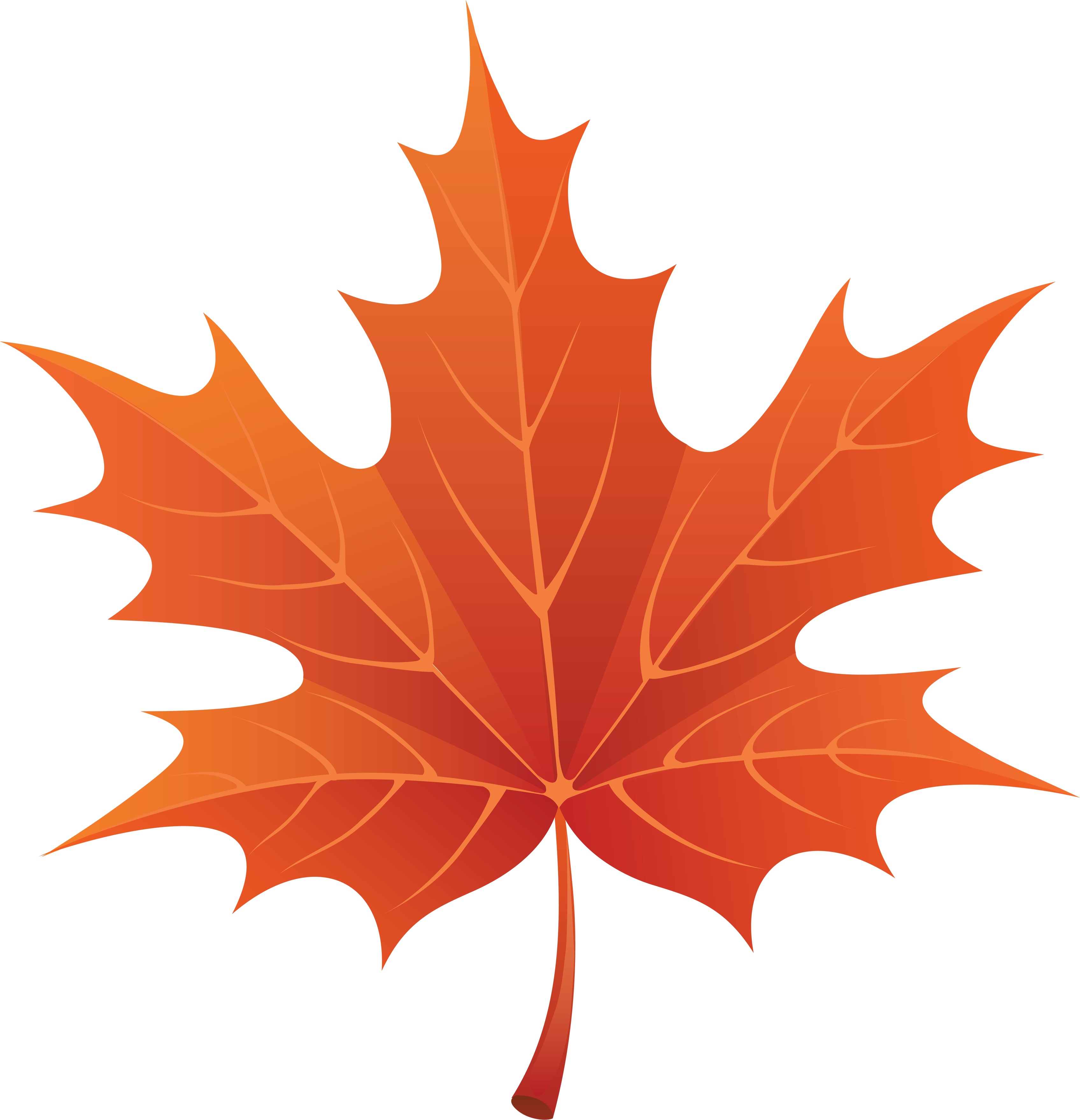 Autumn Fall Leaves Clip Art PNG Image