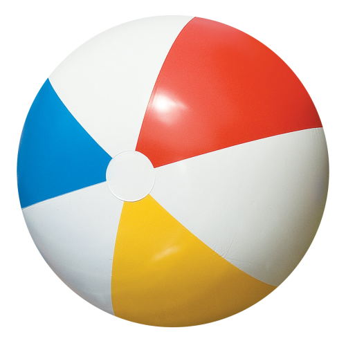 Inflatable Ball Beach Colorful Kids PNG Image