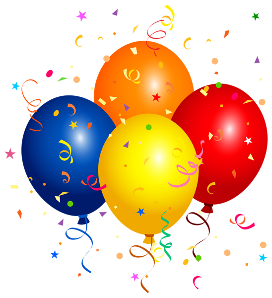 Party Balloon Birthday Colored Free PNG HQ PNG Image