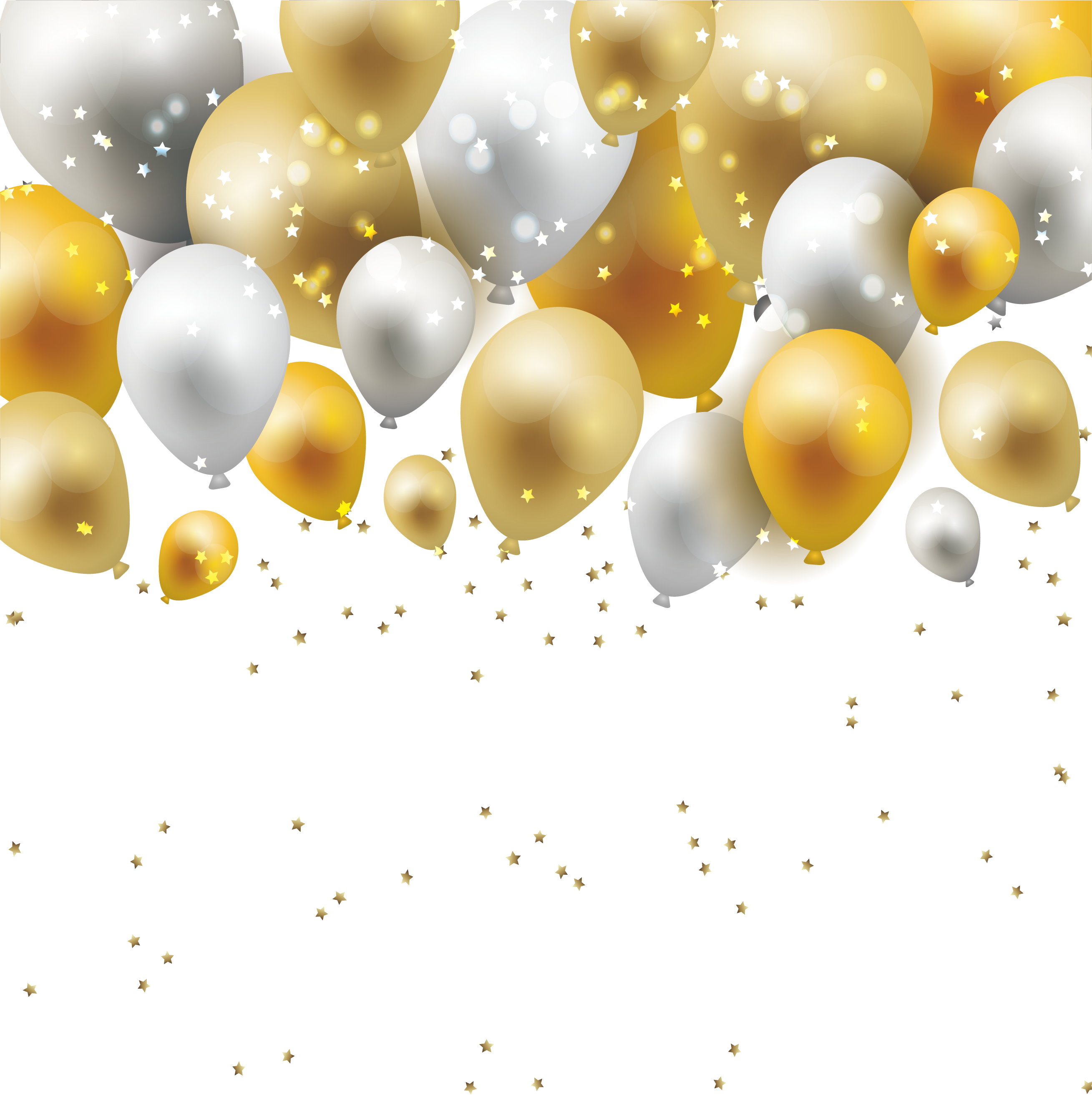 Download And Gold Pattern Balloon Material Yellow Borders HQ PNG Image