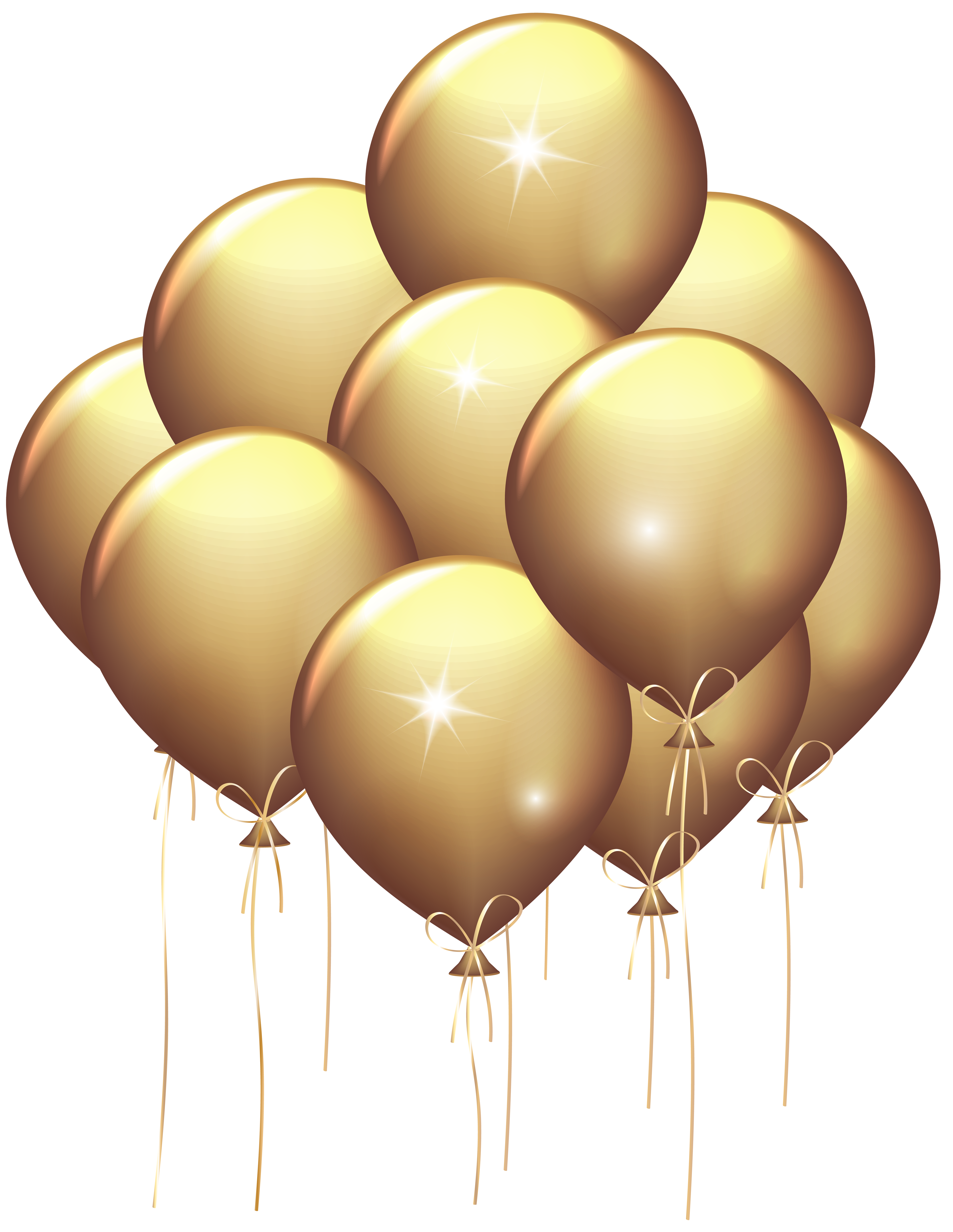 Balloon Balloons Transparent Gold Free Download Image PNG Image