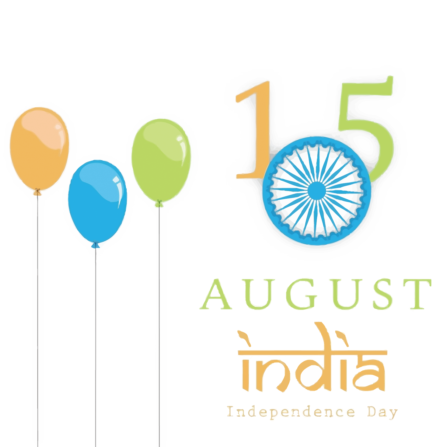 Blue India Diagram Indian Day Independence Movement PNG Image