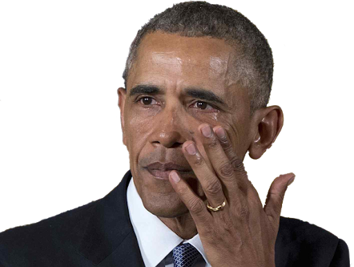 Barack Face Crying Obama Free Clipart HQ PNG Image