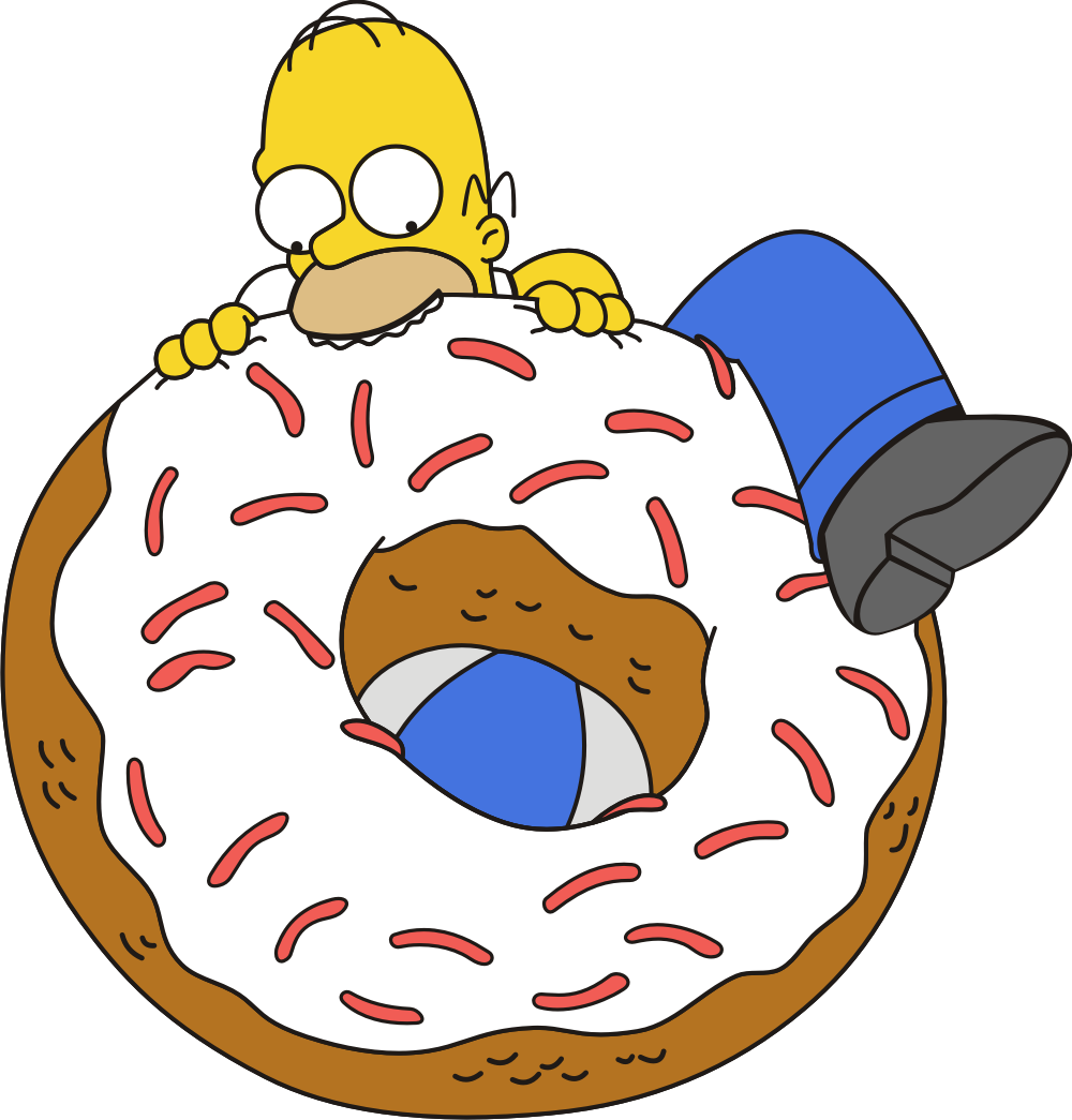 Homer Cuisine Product Bart Donuts Simpson PNG Image