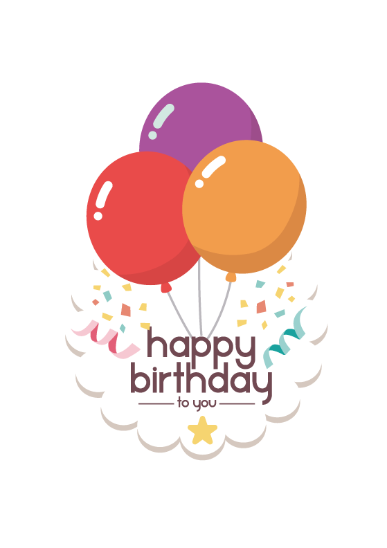Vector Balloon Birthday Balloons Happy Free Clipart HQ PNG Image