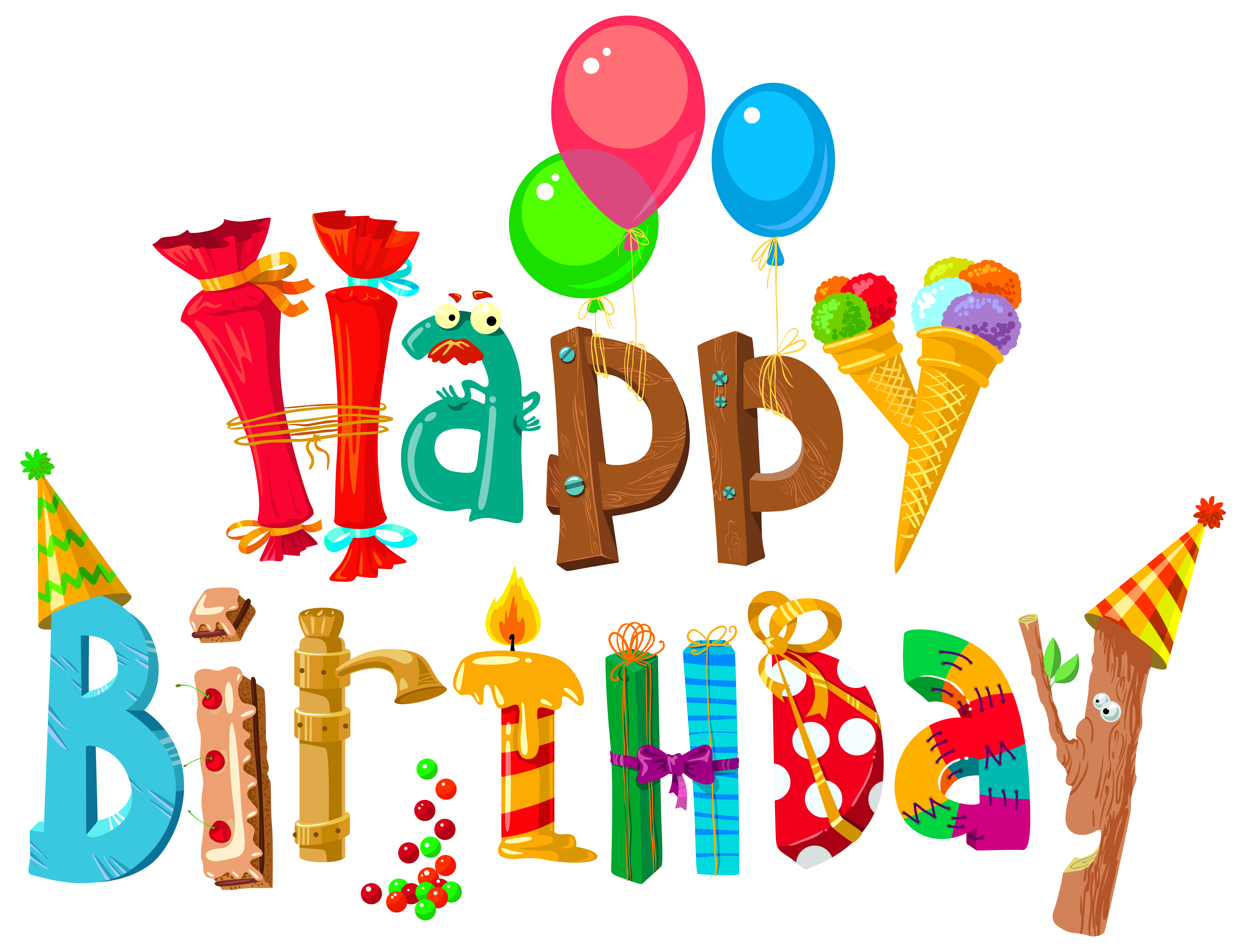 Cake Wish Birthday Happy Funny Free Clipart HD PNG Image