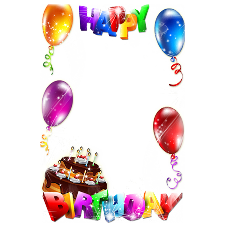Cake Picture Frame Birthday Happy PNG Image High Quality PNG Image