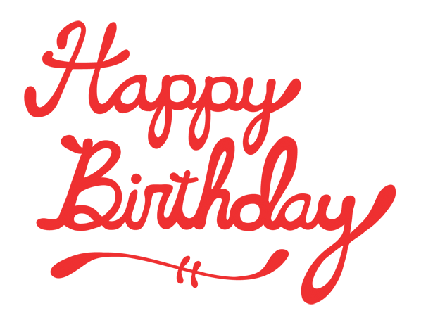 Text Birthday Red PNG Free Photo PNG Image