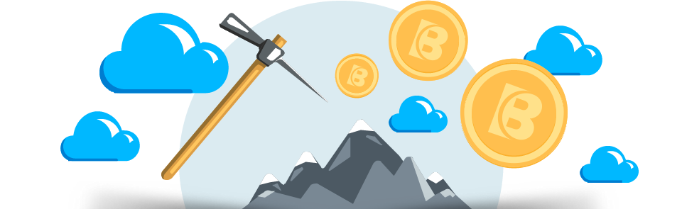 Cryptocurrency Mining Bitcoin Cloud Network Free Download Image PNG Image
