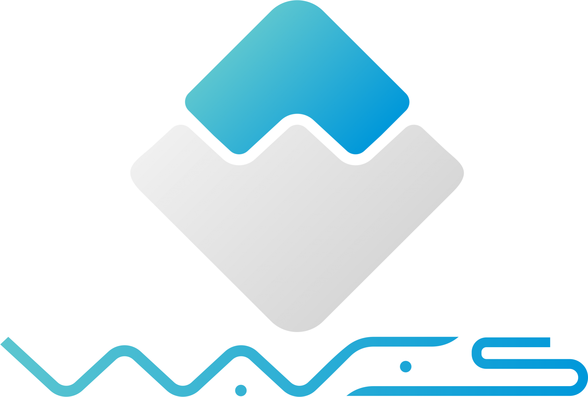 Offering Initial Blockchain Bitcoin Cryptocurrency Platform Waves PNG Image