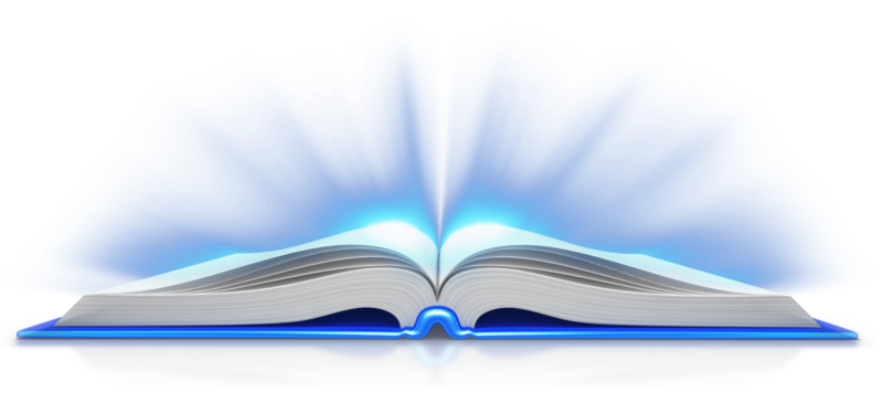 Open Book Light PNG Image