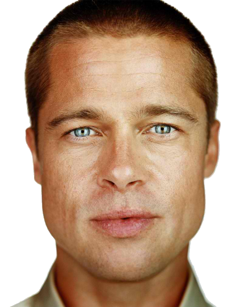 Brad Pitt Face Free HD Image PNG Image