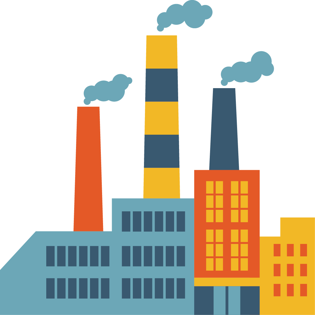 Factory Creative Vector Design Chimney Icon PNG Image