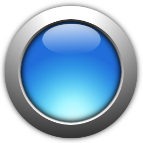 Blue Button Glossy Free Clipart HD PNG Image