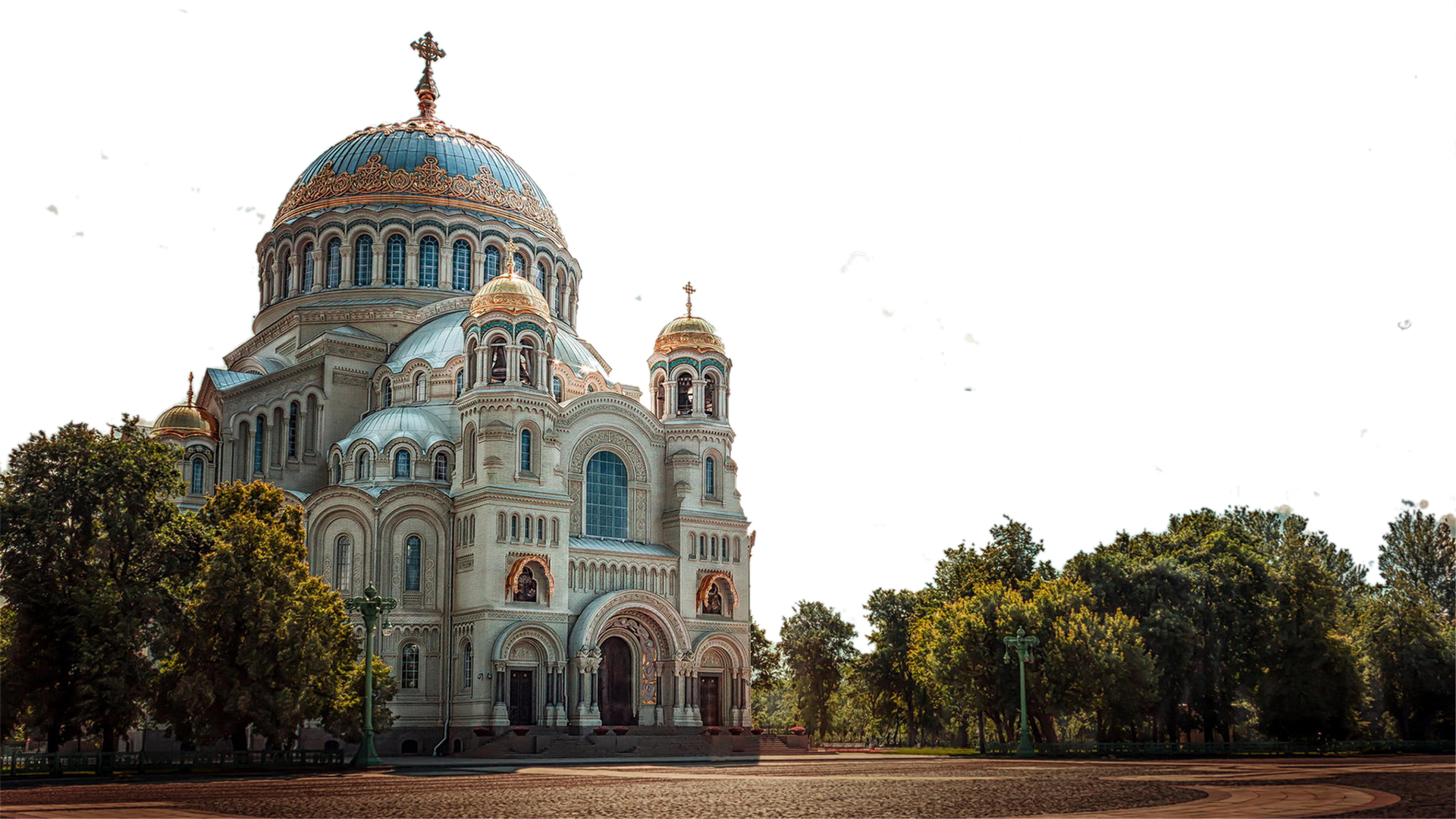 Building Vasilyevsky Basilica Vladivostok Winter Palace Island PNG Image