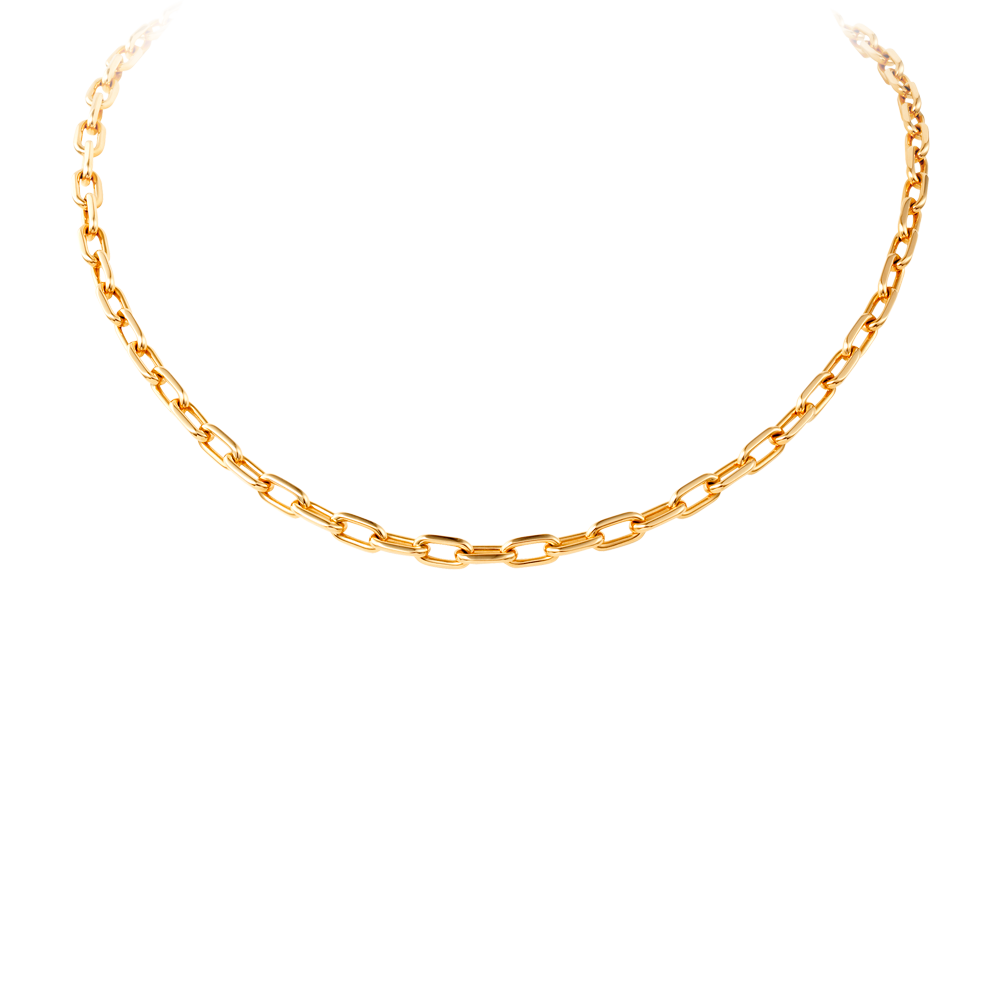 Download Gold Link Chain Necklace HQ PNG Image | FreePNGImg