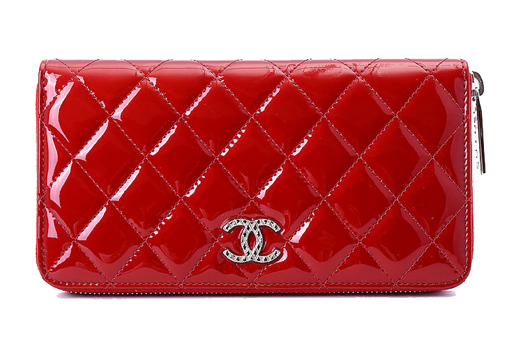 Fashion Quilted Clutch Perfume Handbag Chanel Red PNG Image
