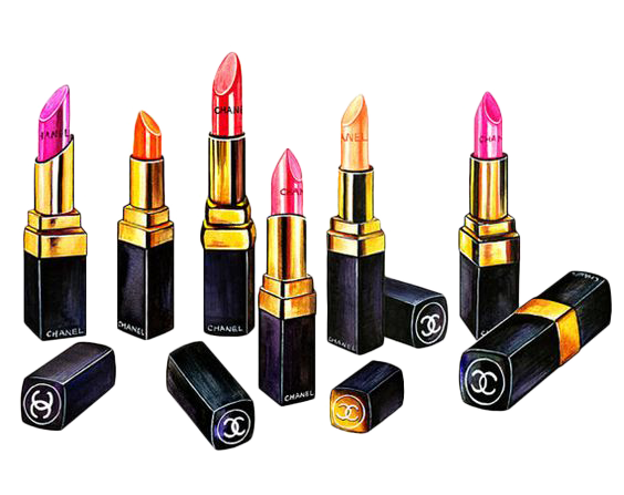 Download Lipstick Illustration Watercolor Cosmetics Painting Chanel Hand-Painted  HQ PNG Image