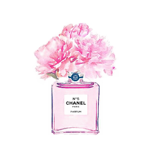 No. Perfume Watercolor Coco Painting Chanel PNG Image