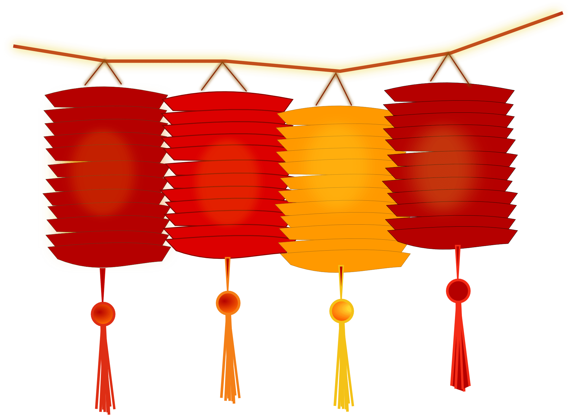 Lantern Chinese Year Free Clipart HD PNG Image