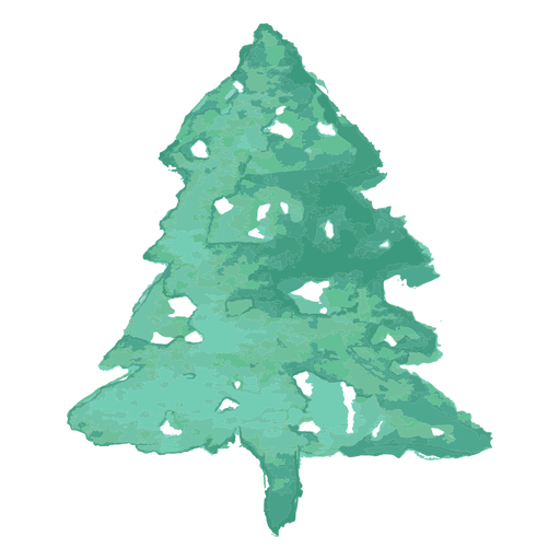Watercolor Tree Christmas Free Transparent Image HQ PNG Image