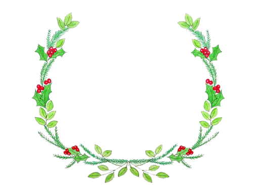 Watercolor Wreath Christmas Download HD PNG Image