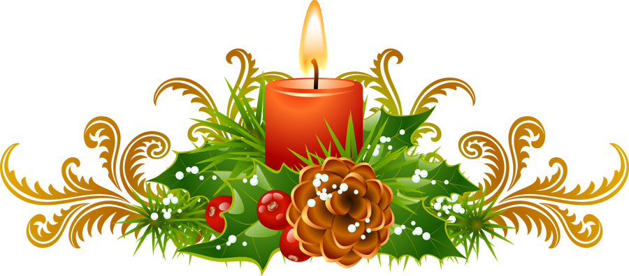 Candle Christmas Gold Picture Free Clipart HQ PNG Image
