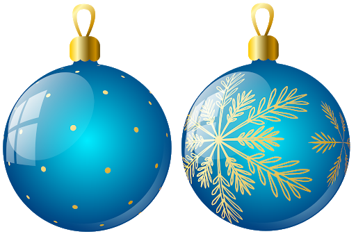 Blue Christmas Bauble HQ Image Free PNG Image