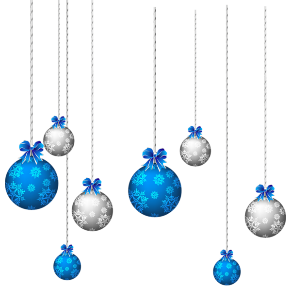 Blue Christmas Free Clipart HD PNG Image