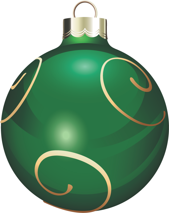Images Green Christmas Ornaments PNG File HD PNG Image