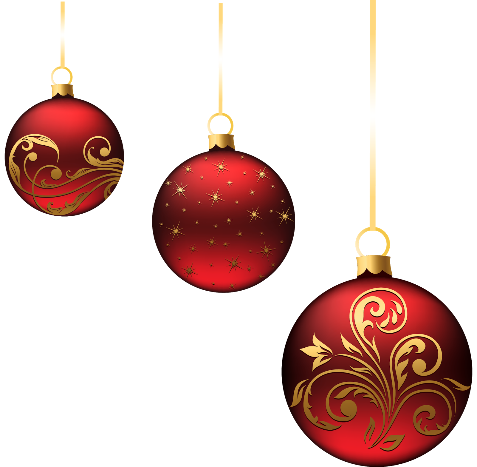 Christmas Ornaments Hanging Download HD PNG Image