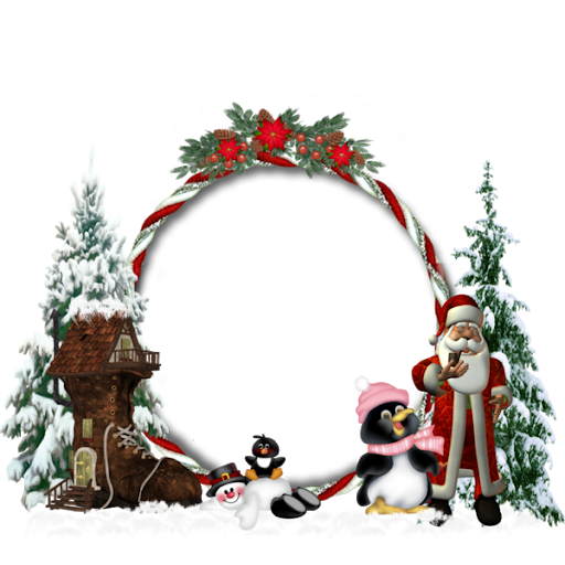 Frame Christmas Santa Free Clipart HQ PNG Image