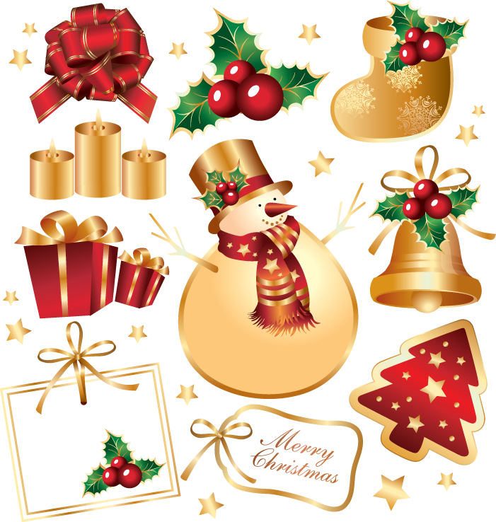 Snowman Box Gift Bell Ornament Tree Decoration PNG Image
