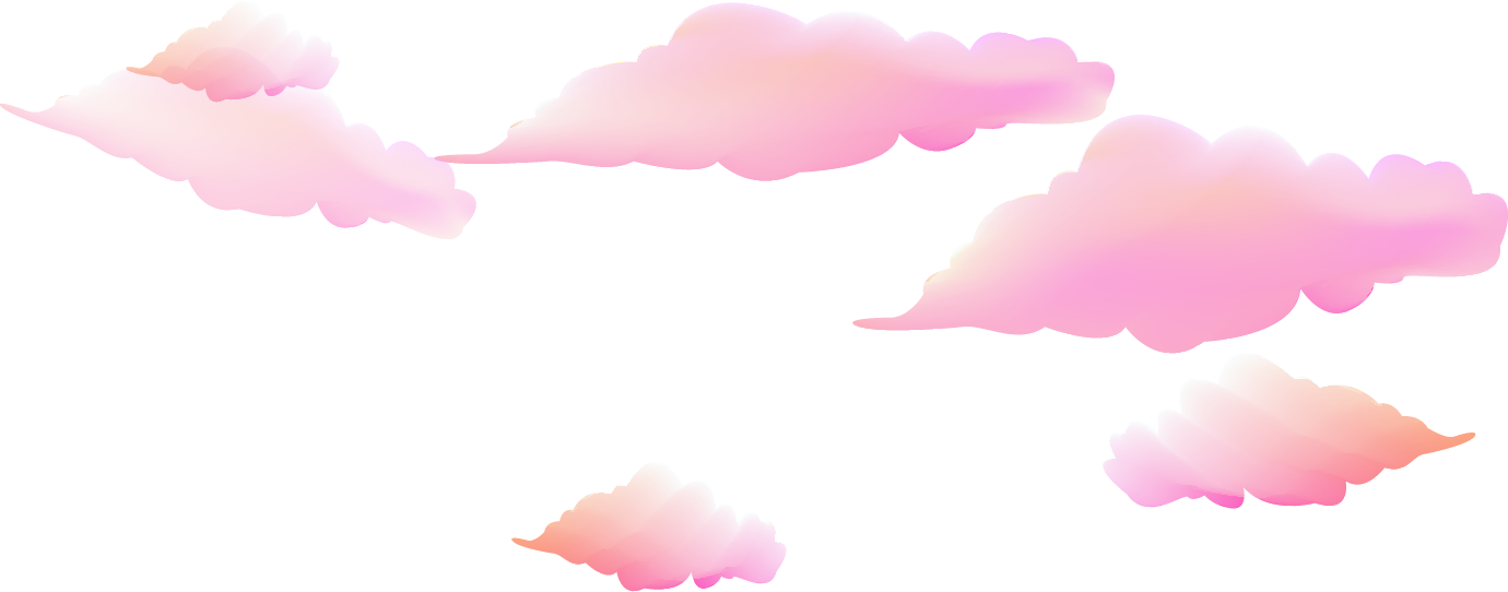 Pink Clouds Resource Upload Free Frame PNG Image