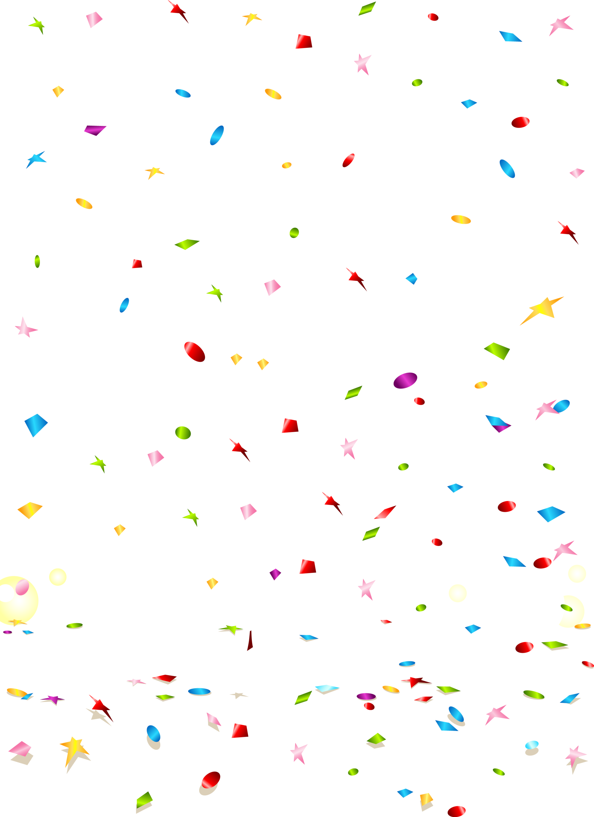 Confetti Transparent PNG Image