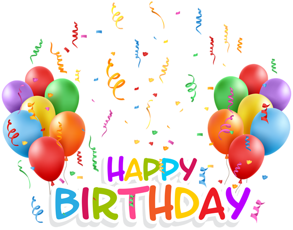 Confetti Birthday Happy Free Clipart HQ PNG Image