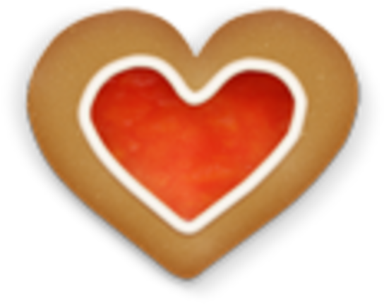 Heart Cookie Icing Photos Download HD PNG Image