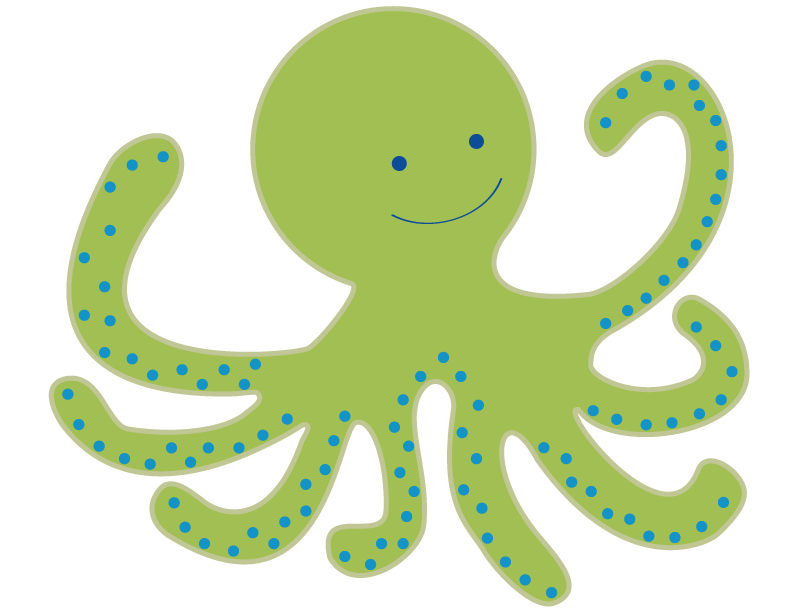 Cute Octopus Transparent Background PNG Image