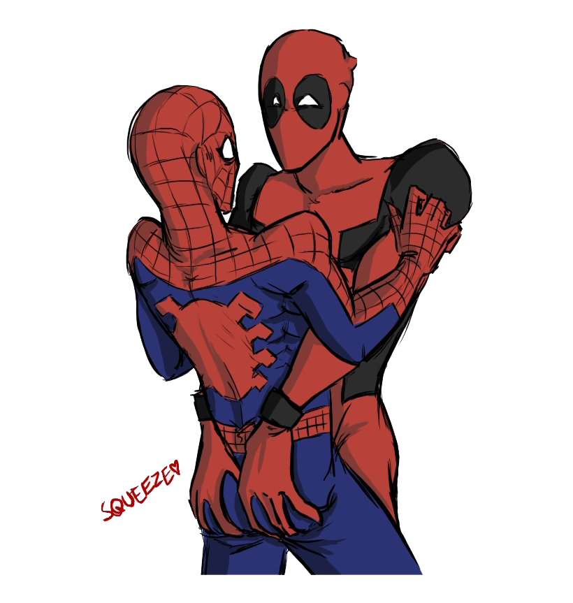 Spiderman And Deadpool Free PNG HQ PNG Image