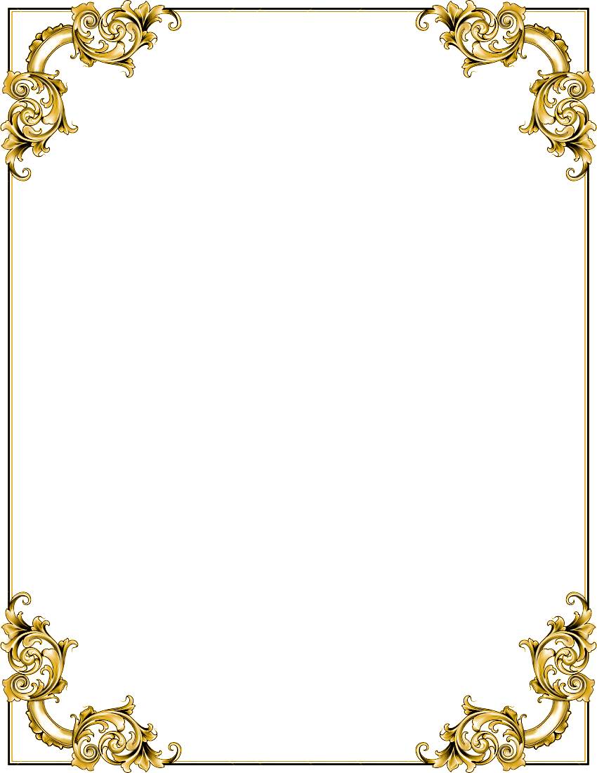 Golden Frame Vector HQ Image Free PNG Image